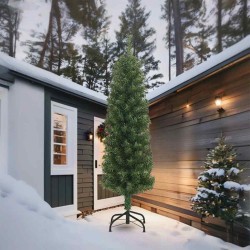Sapin de Noël mince avec support 210 cm PVC 561316561316
