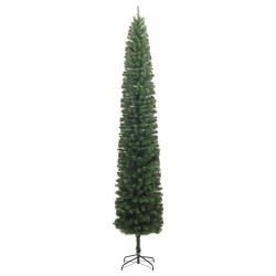Sapin de Noël mince avec support 210 cm PVC 561316561316