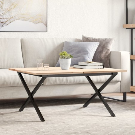 Pieds de table basse cadre en X 70x60x43 cm acier 561317561317