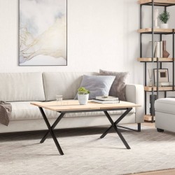 Pieds de table basse cadre en X 70x60x43 cm acier 561317561317