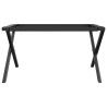Pieds de table basse cadre en X 70x60x43 cm acier 561317561317