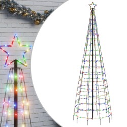 Sapin de Noël à LED avec pointes 570 LED colorées 300 cm 561318561318