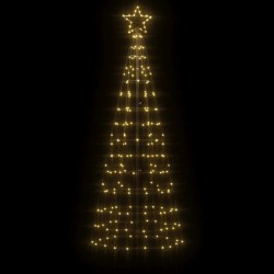Sapin de Noël à LED avec piquets 220 LED blanc chaud 180 cm 561319561319