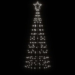 Sapin de Noël à LED avec piquets 220 LED blanc froid 180 cm 561320561320