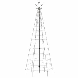 Sapin de Noël à LED avec piquets 220 LED blanc froid 180 cm 561320561320