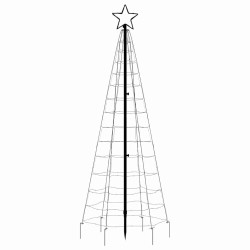 Sapin de Noël à LED avec piquets 220 LED blanc froid 180 cm 561320561320