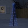 Sapin de Noël à LED avec piquets 220 LED bleu 180 cm 561321561321