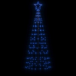Sapin de Noël à LED avec piquets 220 LED bleu 180 cm 561321561321