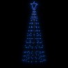 Sapin de Noël à LED avec piquets 220 LED bleu 180 cm 561321561321