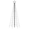 Sapin de Noël à LED avec piquets 220 LED bleu 180 cm 561321561321