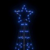 Sapin de Noël à LED avec piquets 220 LED bleu 180 cm 561321561321