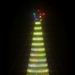 Sapin de Noël à LED 1544 LED colorées 500 cm 561322561322