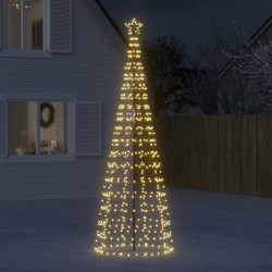 Sapin de Noël à LED avec piquets 570 LED blanc chaud 300 cm 561323561323