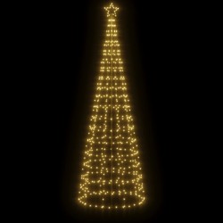 Sapin de Noël à LED avec piquets 570 LED blanc chaud 300 cm 561323561323