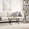 Pieds de table basse cadre en X 60x40x38 cm acier 561328561328