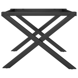 Pieds de table basse cadre en X 60x40x38 cm acier 561328561328