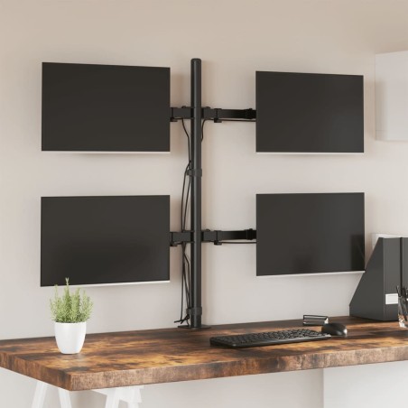 Support de moniteur noir acier VESA 75/100 mm 561330561330