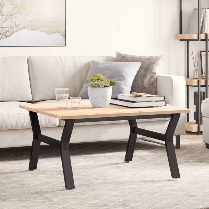 Pieds de table basse cadre en Y 80x70x43 cm acier 561333561333
