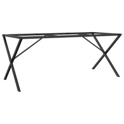 Pieds de table à manger cadre en X 160x80x73 cm acier 561334561334