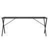 Pieds de table à manger cadre en X 160x80x73 cm acier 561334561334