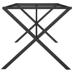 Pieds de table à manger cadre en X 160x80x73 cm acier 561334561334