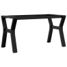 Pieds de table basse cadre en Y 80x40x43 cm acier 561335561335