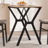 Pieds de table à manger cadre en Y 60x50x73 cm acier 561337561337