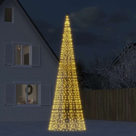 Sapin de Noël à LED 1534 LED blanc 500 cm 561340561340