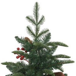 Sapin de Noël artificiel avec pommes de pin et baies 120 cm 561342561342
