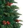 Sapin de Noël artificiel avec pommes de pin et baies 120 cm 561342561342