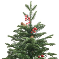 Sapin de Noël artificiel avec pommes de pin et baies 240 cm 561345561345
