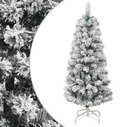 Sapin de Noël artificiel à charnières avec neige floquée 150 cm 561346561346