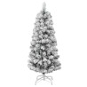 Sapin de Noël artificiel à charnières avec neige floquée 150 cm 561346561346