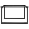 Pieds de table basse cadre en O 70x60x43 cm acier 561358561358