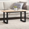 Pieds de table basse cadre en O 90x30x43 cm acier 561361561361