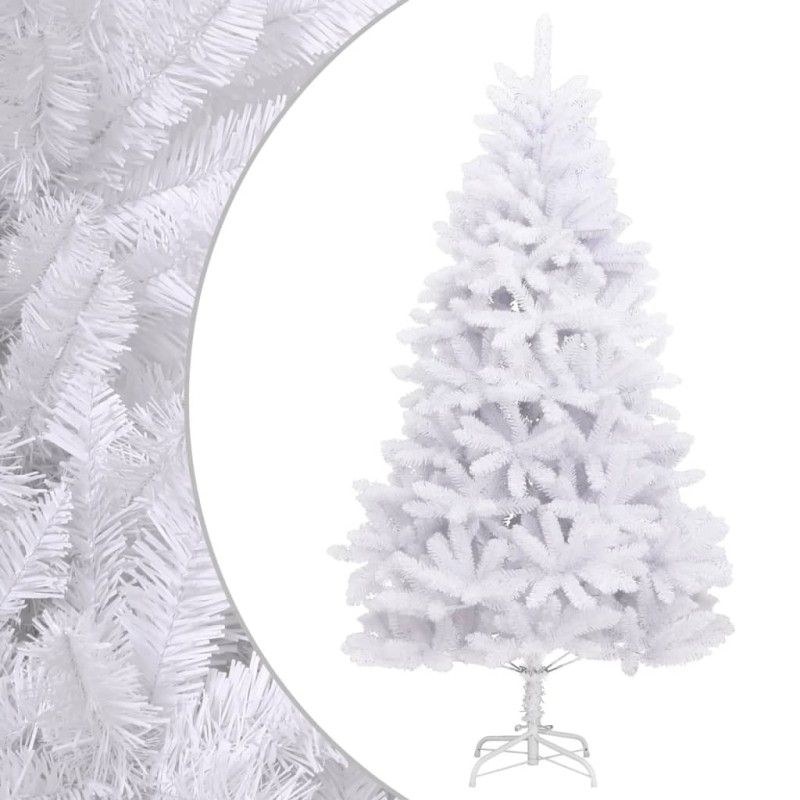 Sapin de Noël artificiel à charnières avec support blanc 210 cm 561362561362