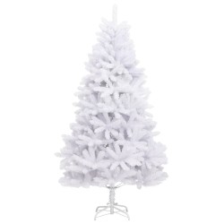 Sapin de Noël artificiel à charnières avec support blanc 210 cm 561362561362