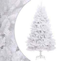 Sapin de Noël artificiel à charnières avec support blanc 180 cm 561363561363