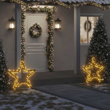 Décoration lumineuse étoile de Noël avec piquets 115 LED 85 cm 561364561364