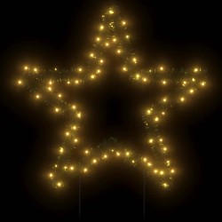 Décoration lumineuse étoile de Noël avec piquets 80 LED 60 cm 561365561365