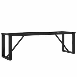 Pieds de table basse cadre en O 140x30x43 cm acier 561367561367