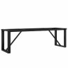 Pieds de table basse cadre en O 140x30x43 cm acier 561367561367