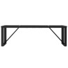 Pieds de table basse cadre en O 140x30x43 cm acier 561367561367