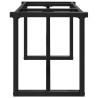 Pieds de table basse cadre en O 140x30x43 cm acier 561367561367