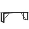 Pieds de table basse cadre en O 140x30x43 cm acier 561367561367