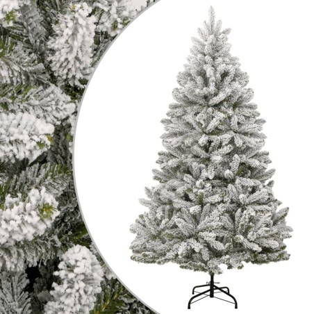 Sapin de Noël artificiel à charnières avec neige floquée 210 cm 561370561370