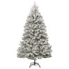 Sapin de Noël artificiel à charnières avec neige floquée 210 cm 561370561370