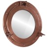 Miroir en forme de hublot mural Ø38 cm aluminium et verre 561371561371