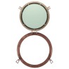 Miroir en forme de hublot mural Ø50 cm aluminium et verre 561372561372