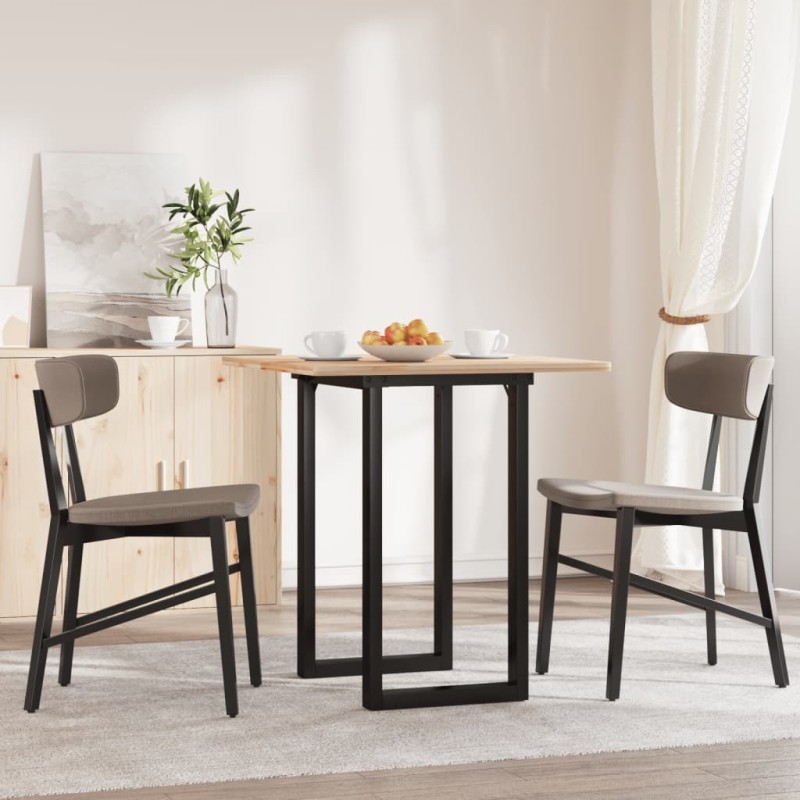 Pieds de table à manger cadre en O 60x40x73 cm acier 561374561374